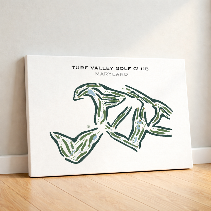 Turf Valley Golf Club, Maryland - Printed Golf Courses