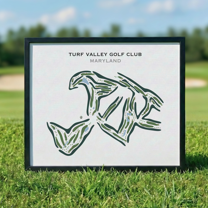 Turf Valley Golf Club, Maryland - Printed Golf Courses