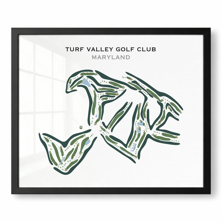 Turf Valley Golf Club, Maryland - Printed Golf Courses