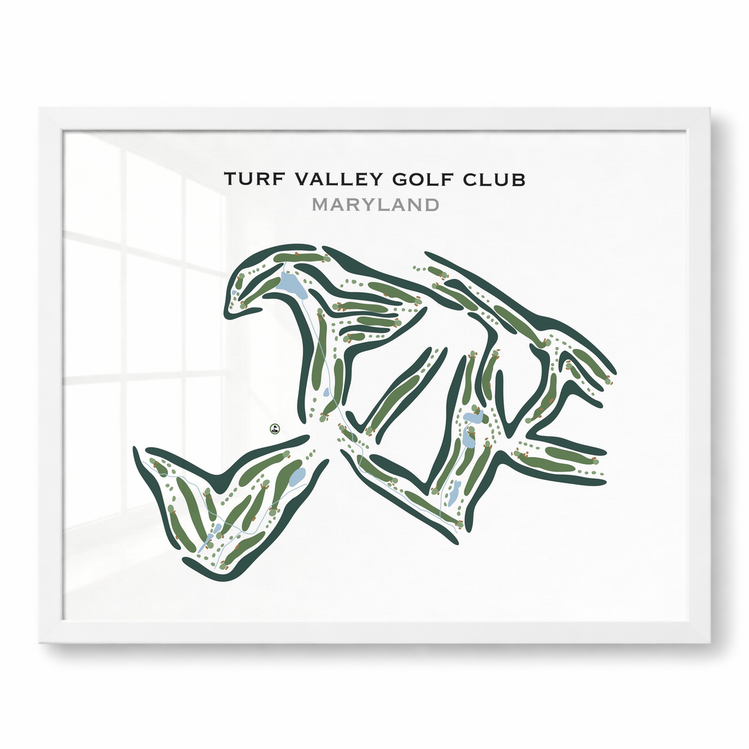 Turf Valley Golf Club, Maryland - Printed Golf Courses