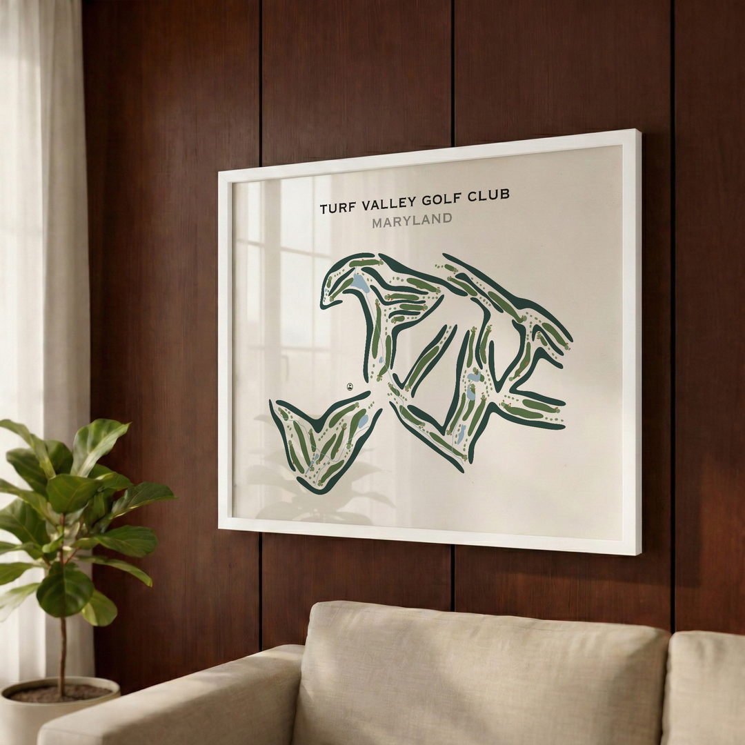 Turf Valley Golf Club, Maryland - Printed Golf Courses