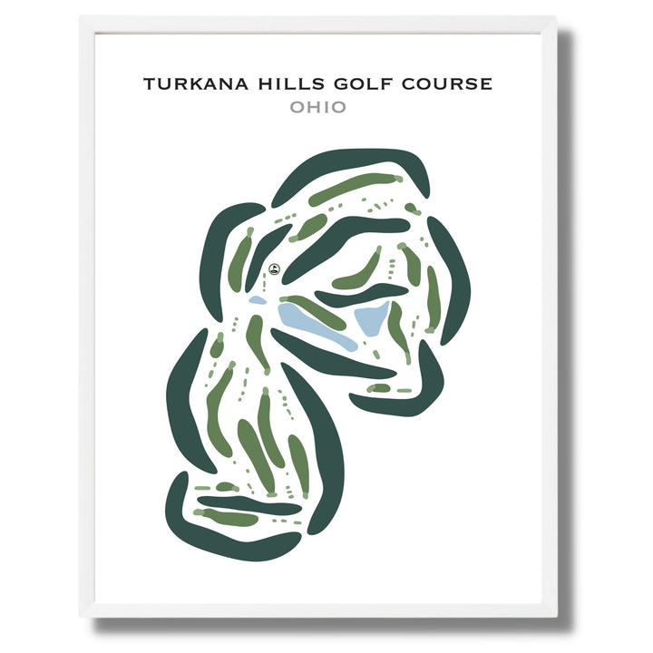 Turkana Hills Golf Course, Ohio - Printed Golf Courses