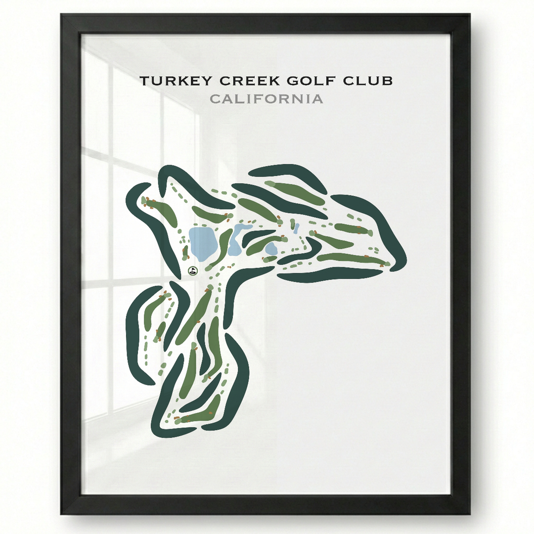 Turkey Creek Golf Club, Lincoln, California - Printed Golf Courses