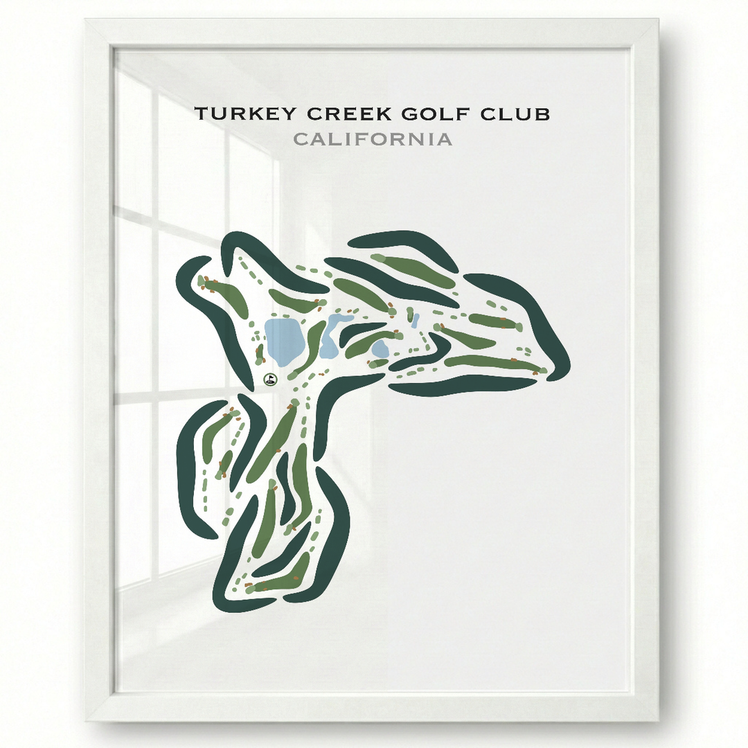Turkey Creek Golf Club, Lincoln, California - Printed Golf Courses