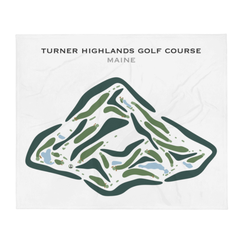 Turner Highlands Golf Course, Maine - Printed Golf Courses