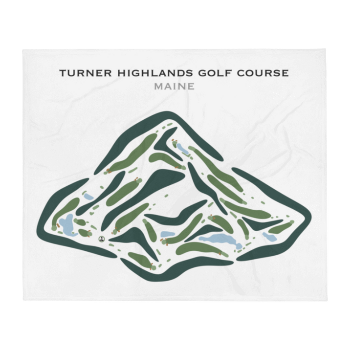 Turner Highlands Golf Course, Maine - Printed Golf Courses