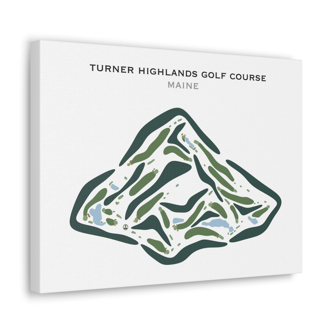 Turner Highlands Golf Course, Maine - Printed Golf Courses