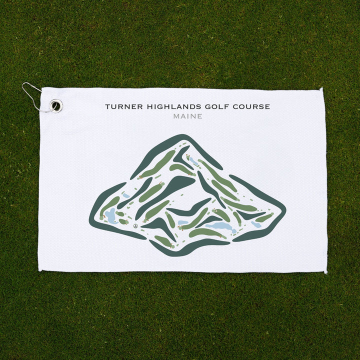 Turner Highlands Golf Course, Maine - Printed Golf Courses