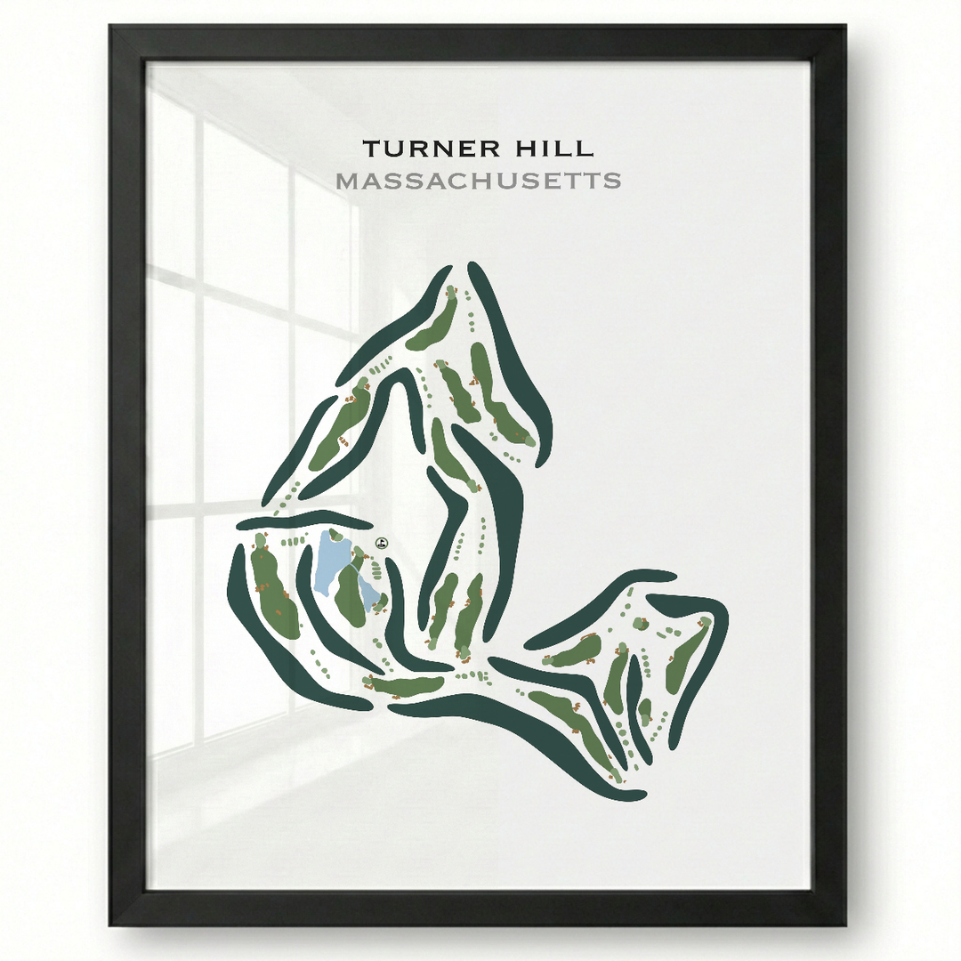 Turner Hill Golf Club, Massachusetts - Printed Golf Courses