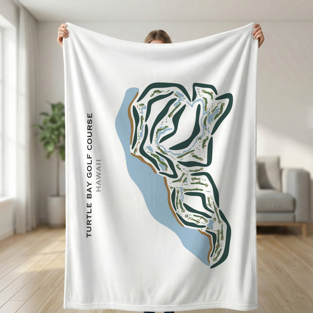 Turtle Bay Resort and Golf Club, Oahu, Hawaii - Printed Golf Courses