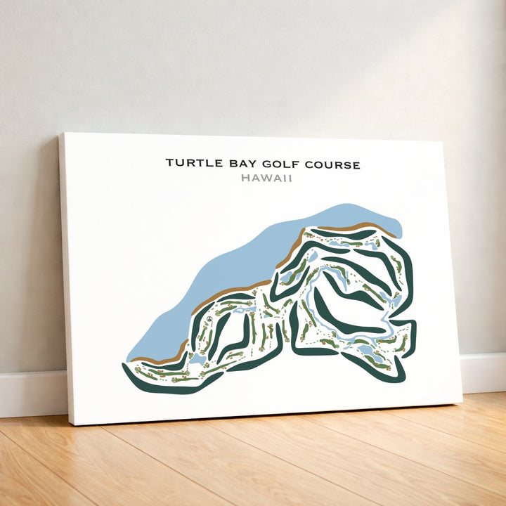 Turtle Bay Resort and Golf Club, Oahu, Hawaii - Printed Golf Courses