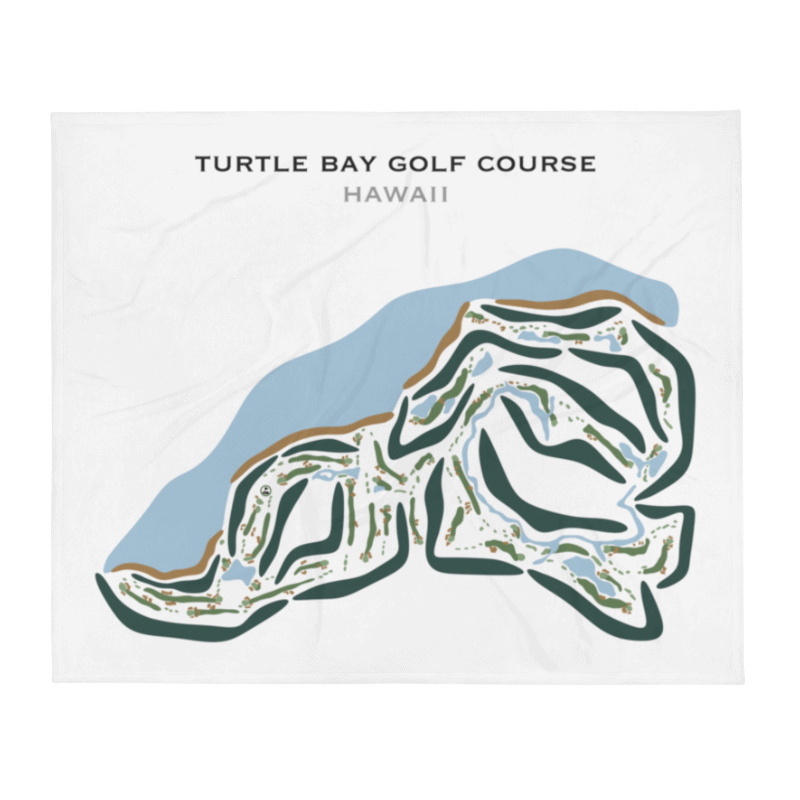 Turtle Bay Resort and Golf Club, Oahu, Hawaii - Printed Golf Courses