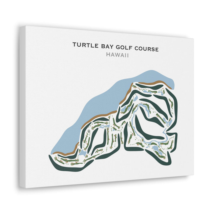 Turtle Bay Resort and Golf Club, Oahu, Hawaii - Printed Golf Courses