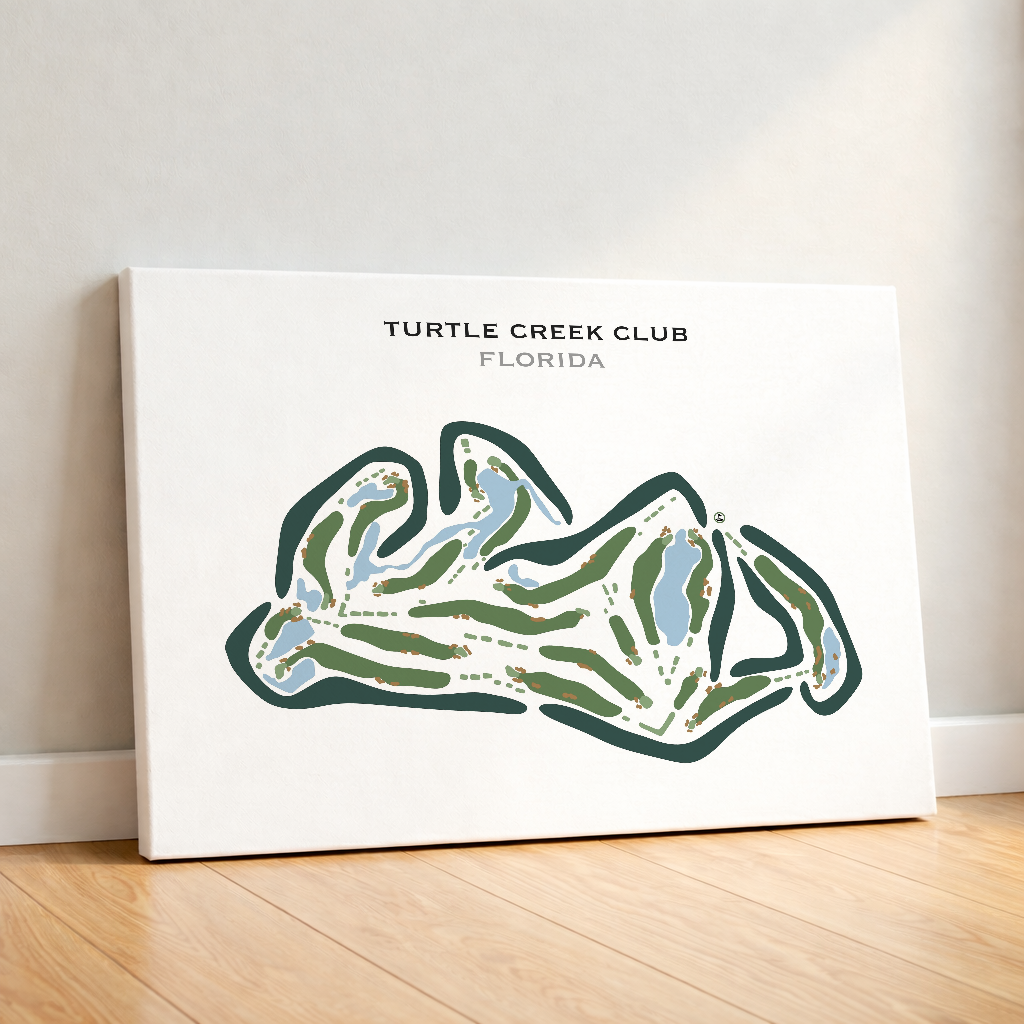 Turtle Creek Club, Florida - Printed Golf Courses