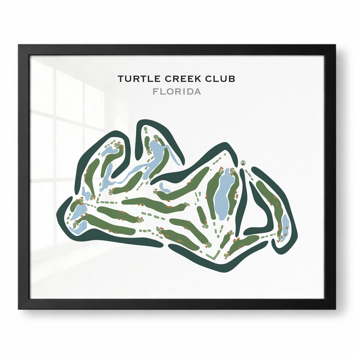 Turtle Creek Club, Florida - Printed Golf Courses