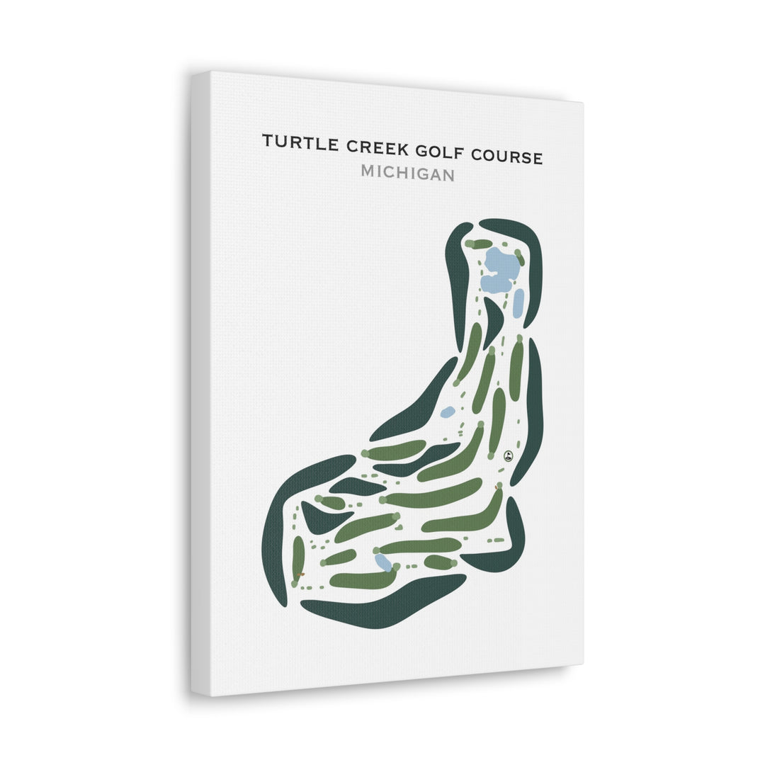 Turtle Creek Golf Course, Michigan - Printed Golf Courses