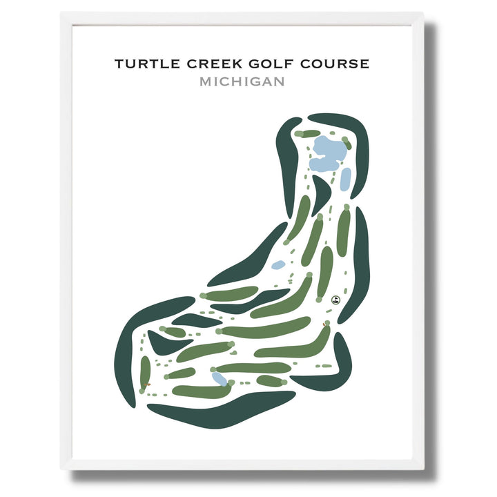 Turtle Creek Golf Course, Michigan - Printed Golf Courses