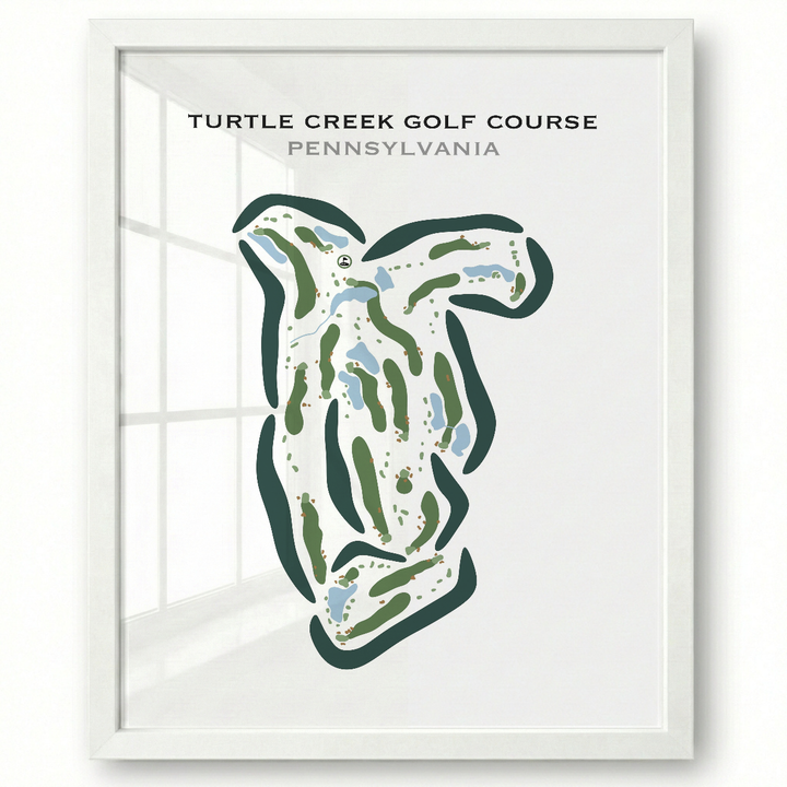 Turtle Creek Golf Course, Pennsylvania - Printed Golf Courses