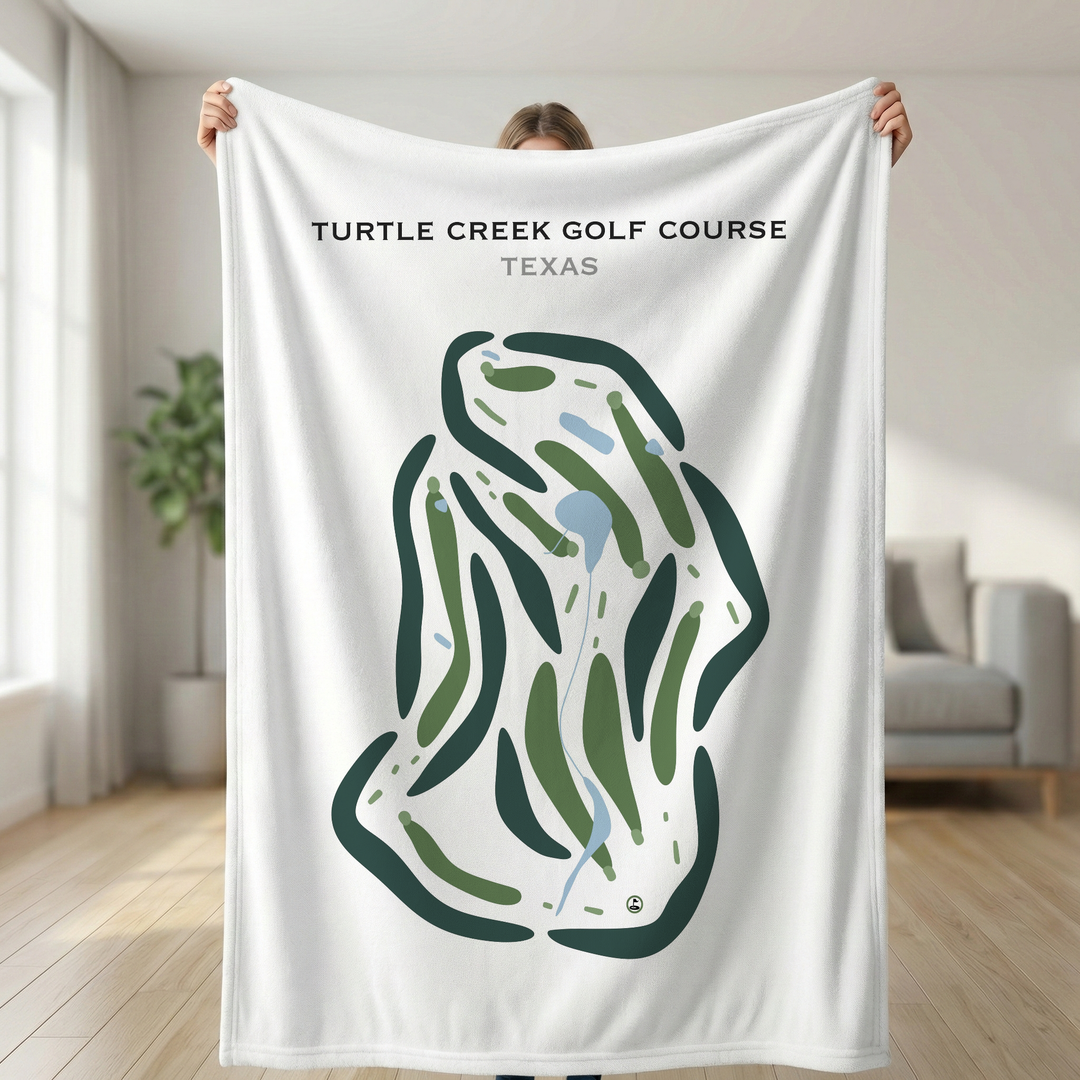 Turtle Creek Golf Course, Texas - Printed Golf Courses