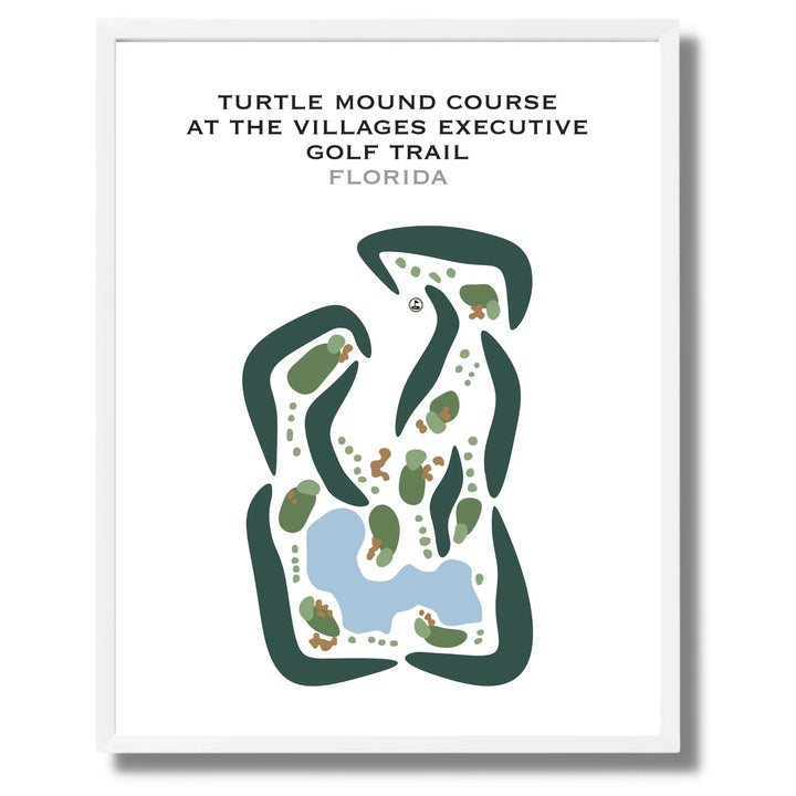 Turtle Mound Course at The Villages Executive Golf Trail, Florida - Printed Golf Courses