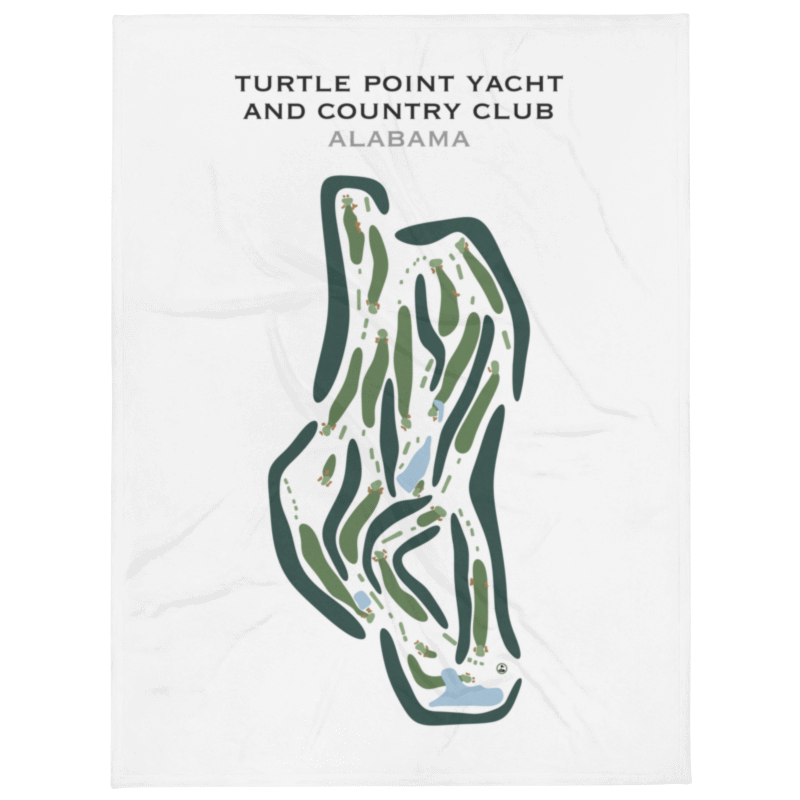 Turtle Point Yacht & Country Club, Alabama - Printed Golf Course