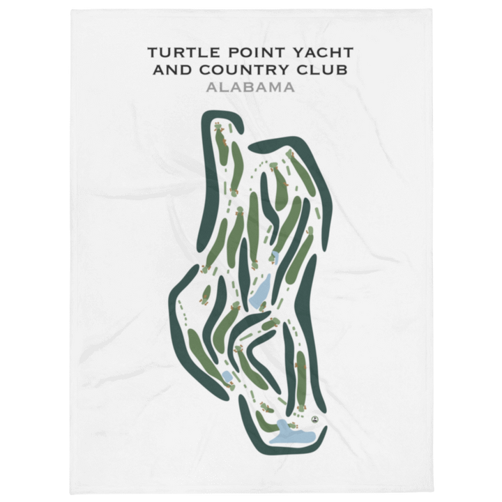 Turtle Point Yacht & Country Club, Alabama - Printed Golf Course