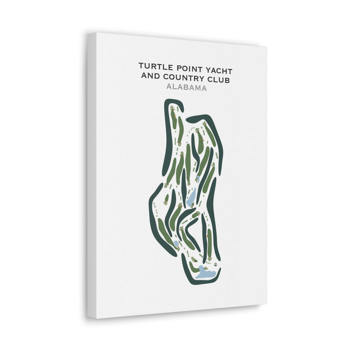 Turtle Point Yacht & Country Club, Alabama - Printed Golf Course