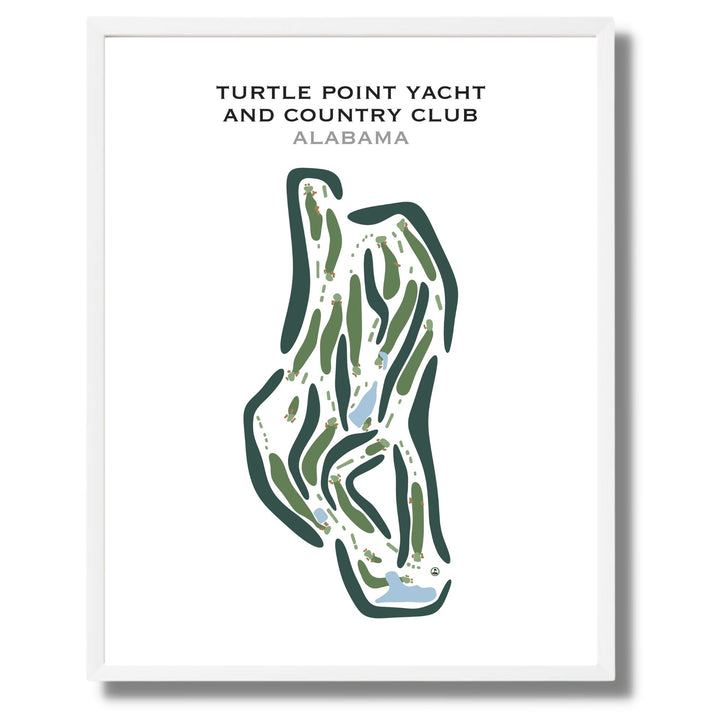 Turtle Point Yacht & Country Club, Alabama - Printed Golf Course