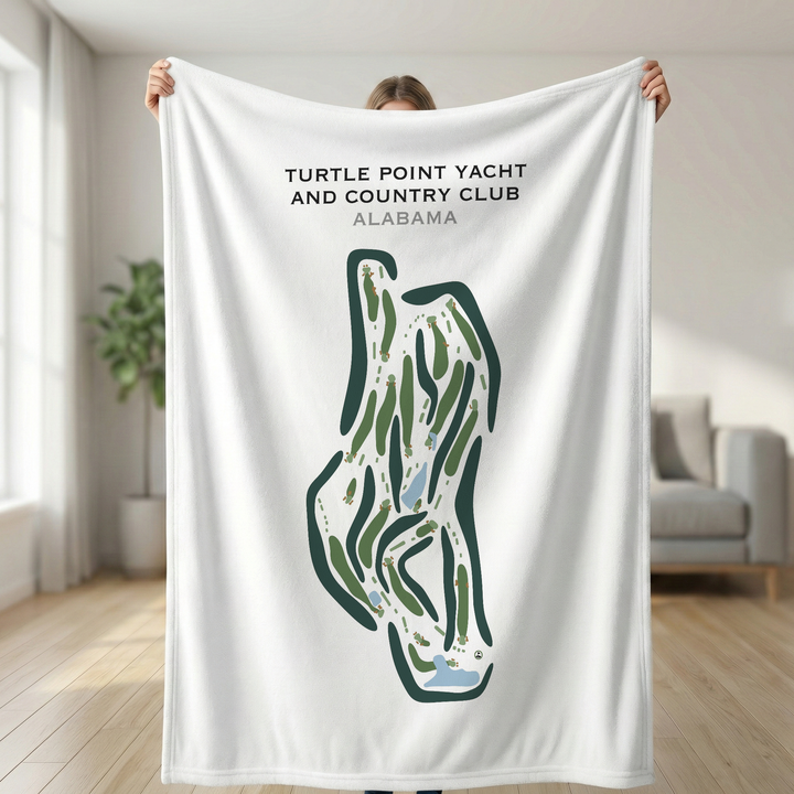 Turtle Point Yacht & Country Club, Alabama - Printed Golf Course