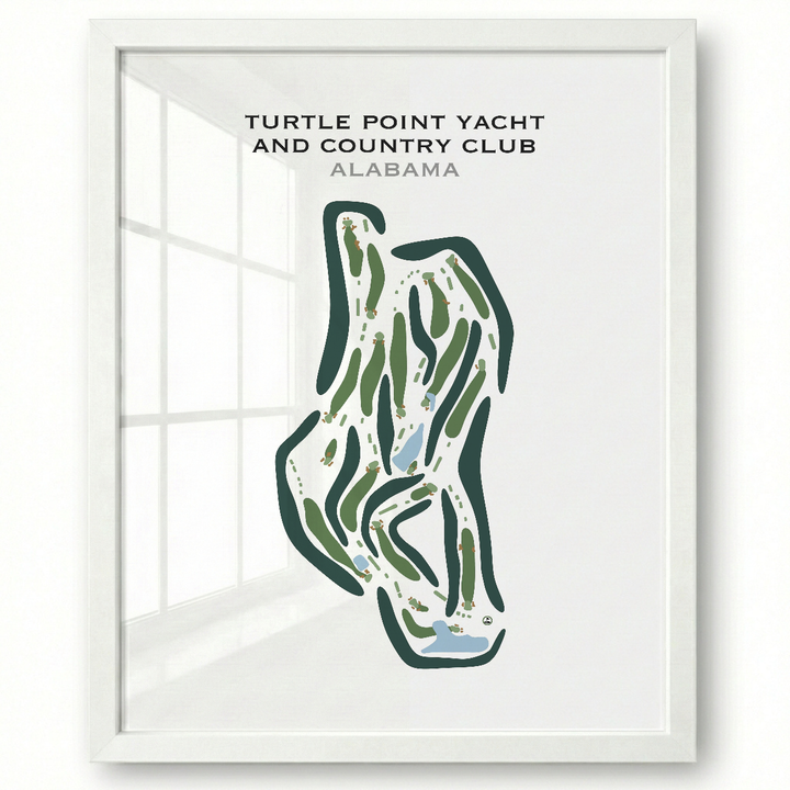 Turtle Point Yacht & Country Club, Alabama - Printed Golf Course