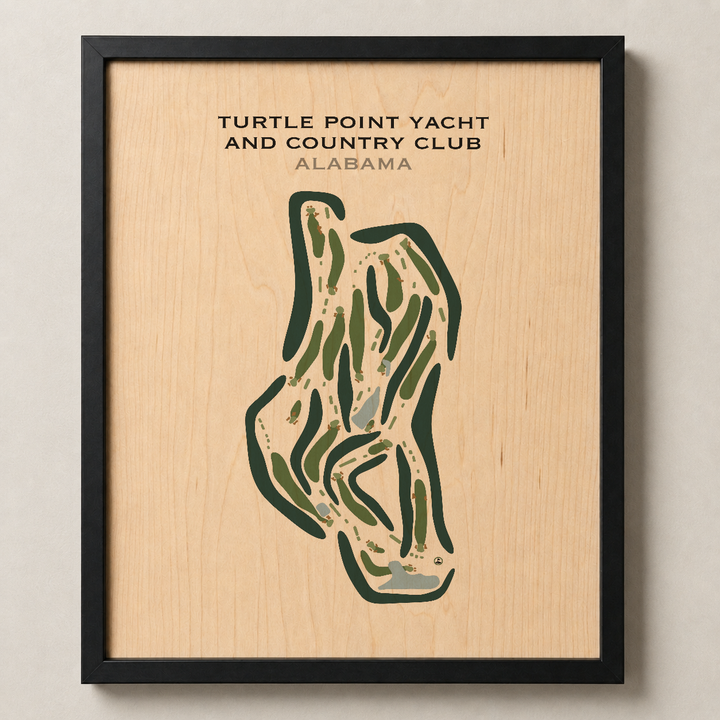 Turtle Point Yacht & Country Club, Alabama - Printed Golf Course