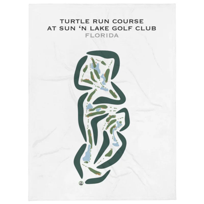 Turtle Run Course at Sun 'N Lake Golf Club, Florida - Printed Golf Courses