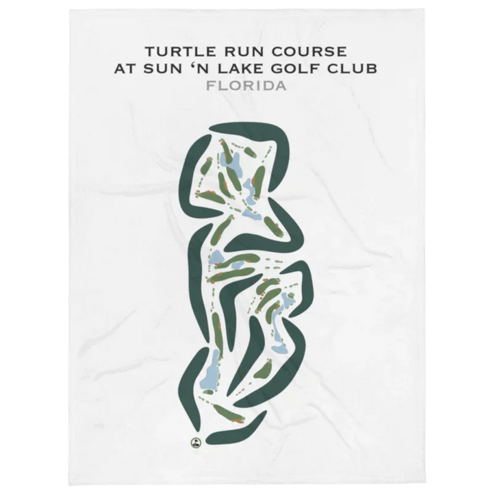 Turtle Run Course at Sun 'N Lake Golf Club, Florida - Printed Golf Courses