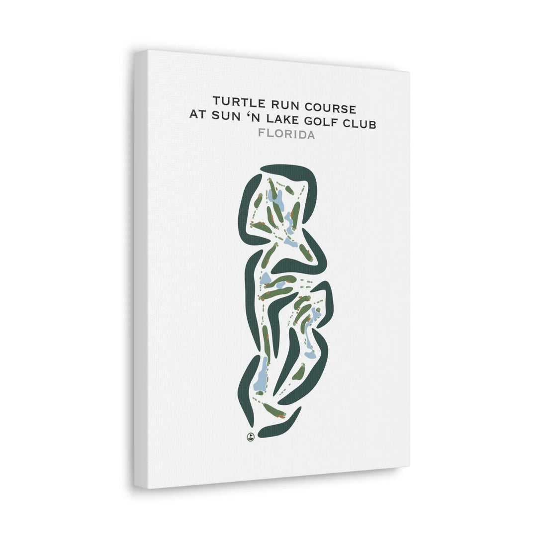 Turtle Run Course at Sun 'N Lake Golf Club, Florida - Printed Golf Courses