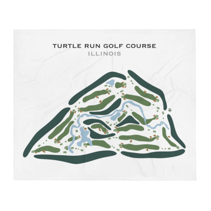 Turtle Run Golf Course, Illinois - Printed Golf Courses