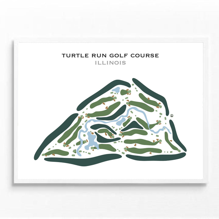 Turtle Run Golf Course, Illinois - Printed Golf Courses