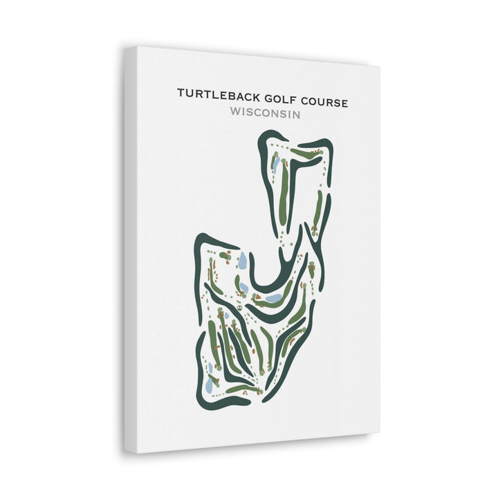 Turtleback Golf Course, Wisconsin - Printed Golf Courses