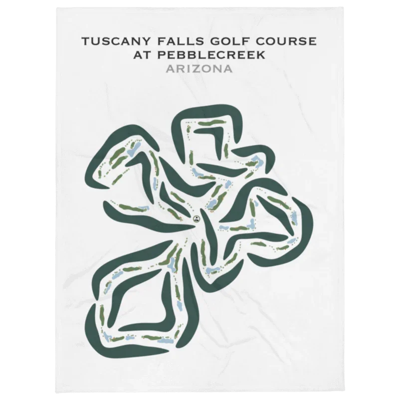 Tuscany Falls Golf Course at PebbleCreek, Arizona - Printed Golf Courses