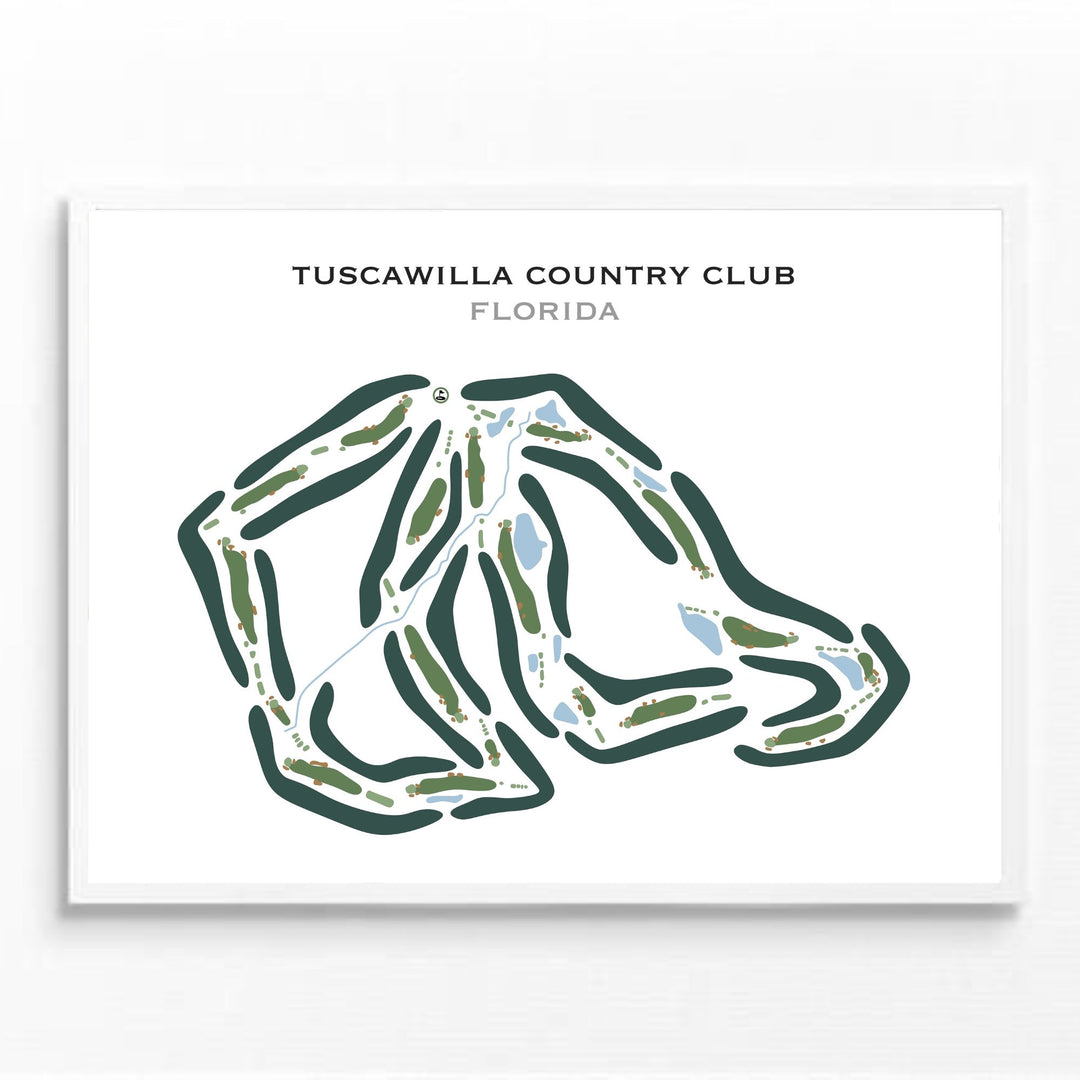 Tuscawilla Country Club, Florida - Printed Golf Courses