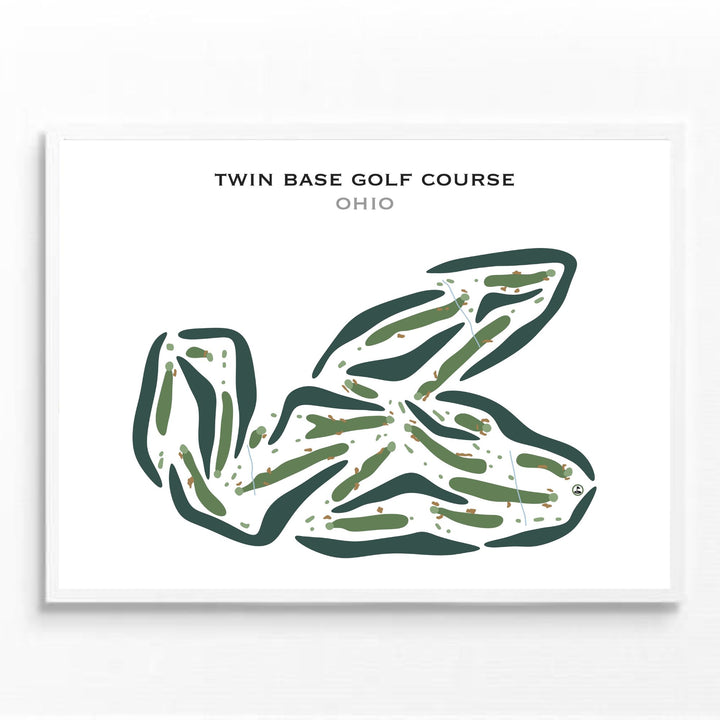 Twin Base Golf Course, Ohio - Printed Golf Courses