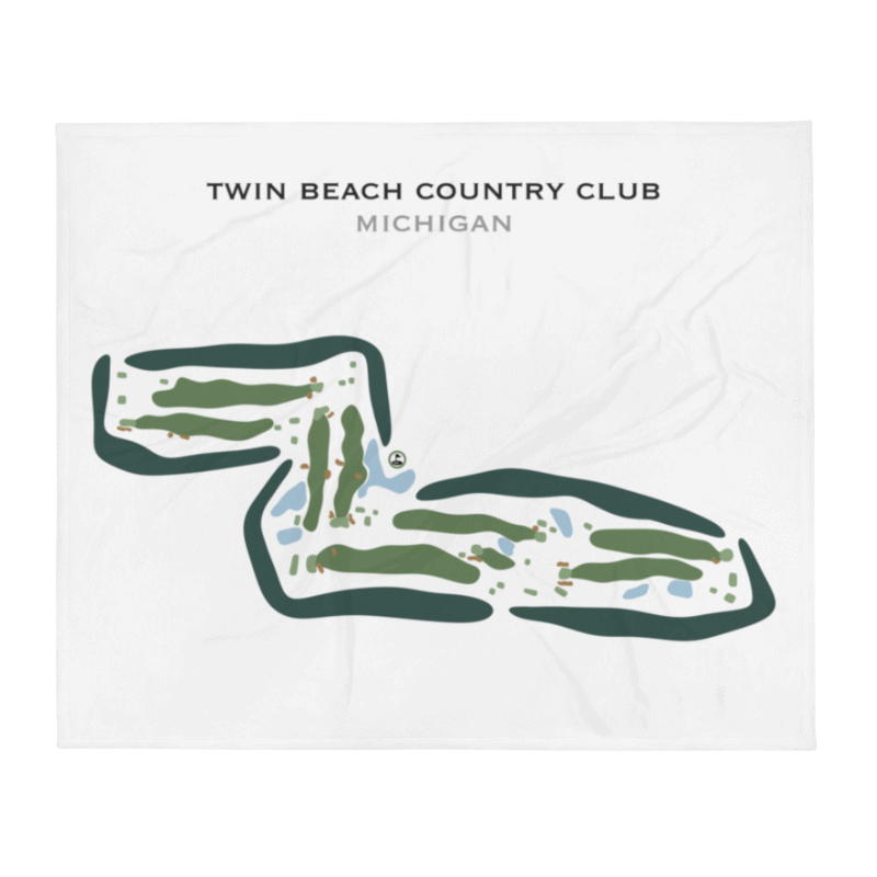 Twin Beach Country Club, Michigan - Printed Golf Courses