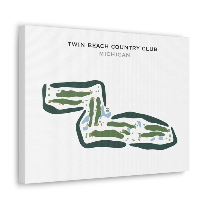 Twin Beach Country Club, Michigan - Printed Golf Courses