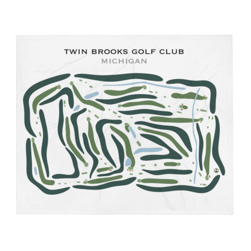 Twin Brooks Golf Club, Michigan - Printed Golf Courses