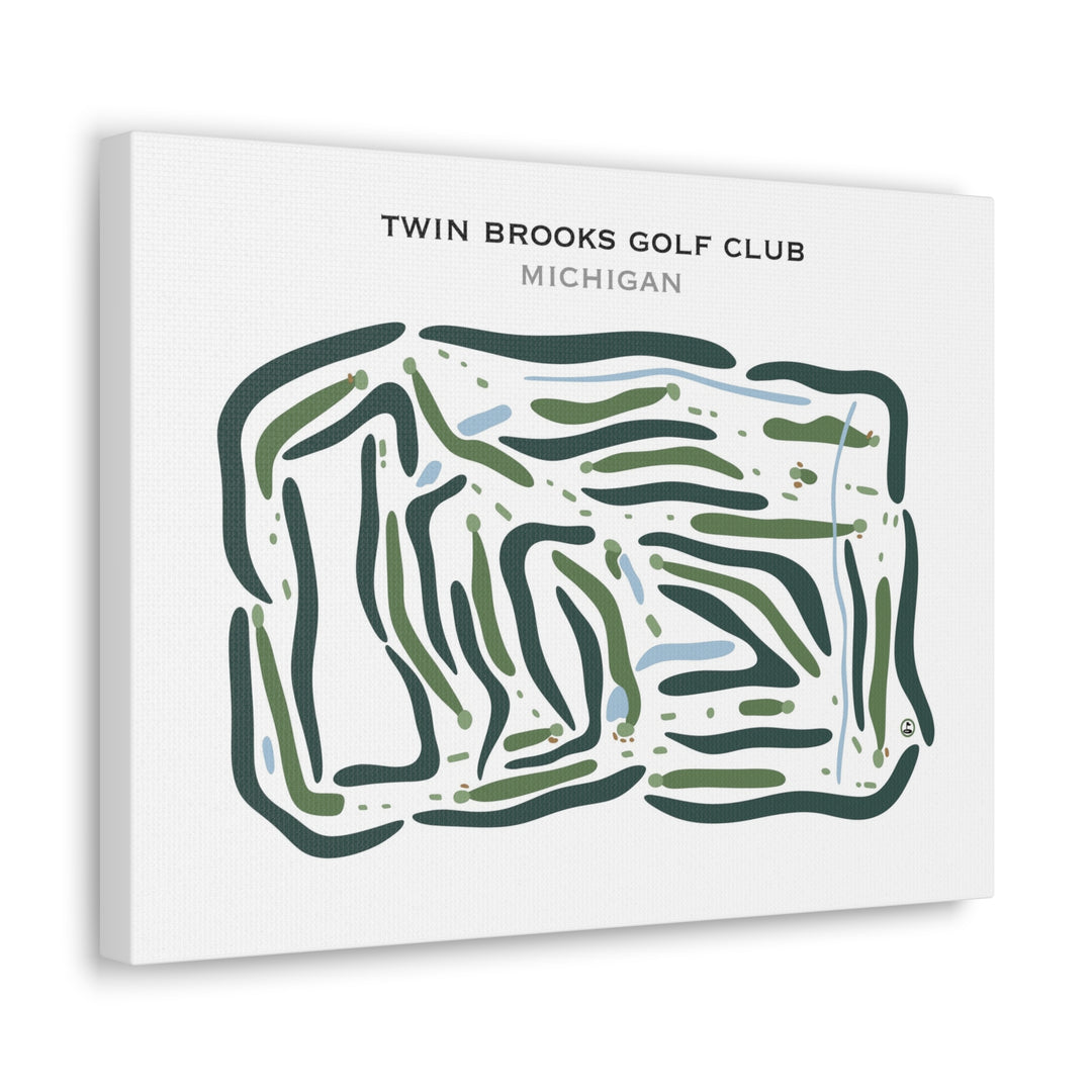 Twin Brooks Golf Club, Michigan - Printed Golf Courses