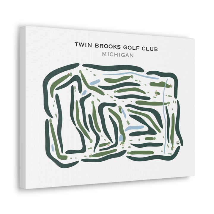Twin Brooks Golf Club, Michigan - Printed Golf Courses