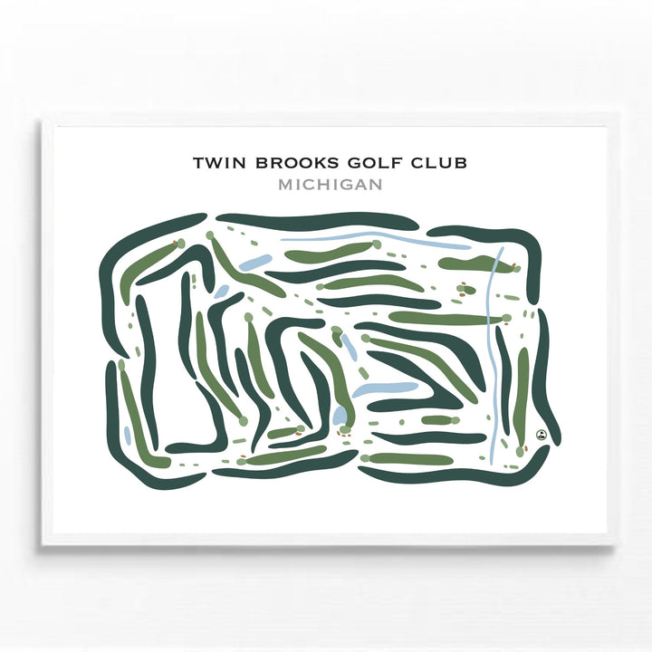 Twin Brooks Golf Club, Michigan - Printed Golf Courses