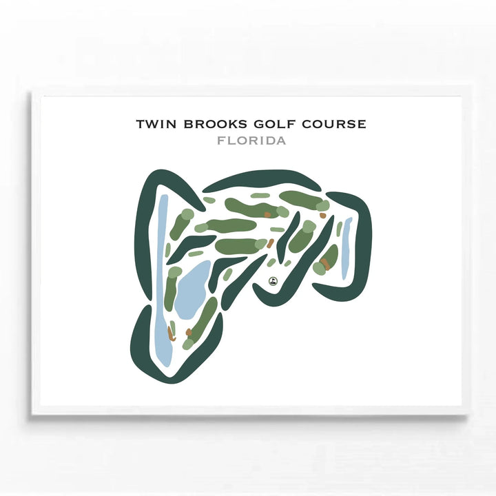 Twin Brooks Golf Course, Florida - Printed Golf Courses