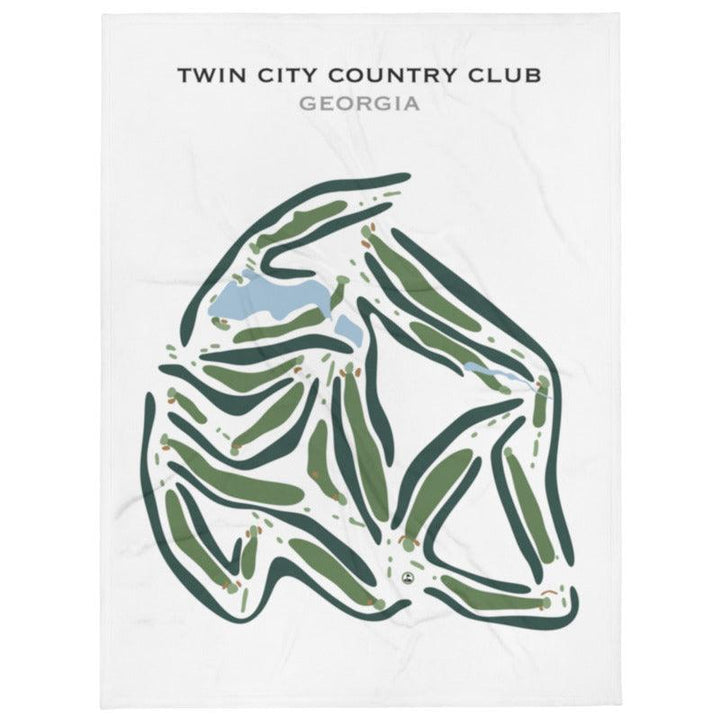 Twin City Country Club, Georgia - Printed Golf Course