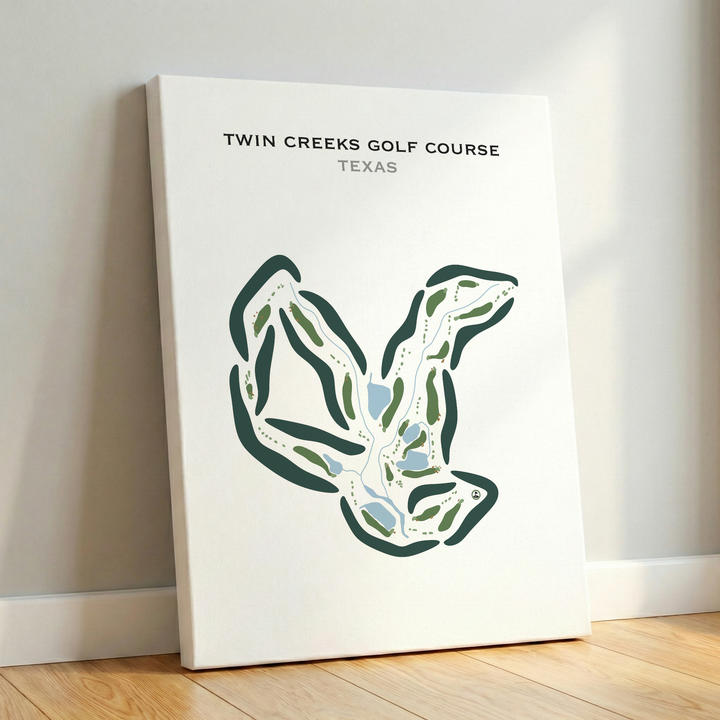 Twin Creeks Golf Course, Texas - Printed Golf Courses