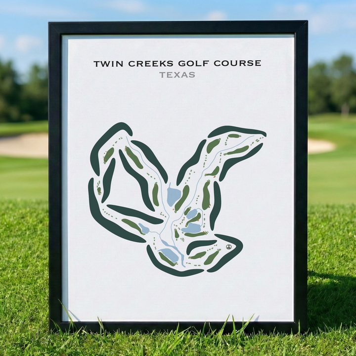 Twin Creeks Golf Course, Texas - Printed Golf Courses